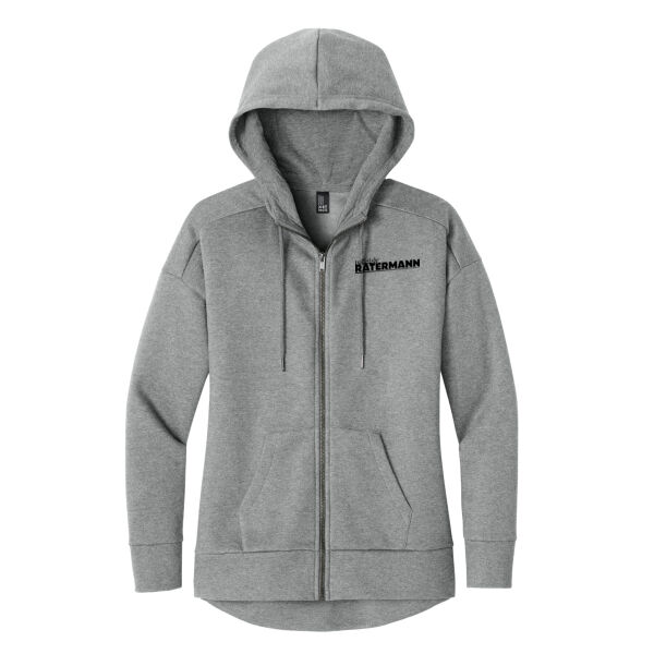 Ratermann - Women's Perfect Weight ® Fleece Drop Shoulder Full Zip Hoodie Thumbnail